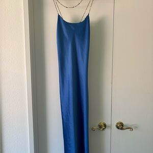 House of Harlow 1960 Blue Spaghetti Strap Slip Dress